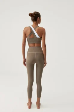 Born Living Yoga Top Cleo Fossil/White Nude Sale