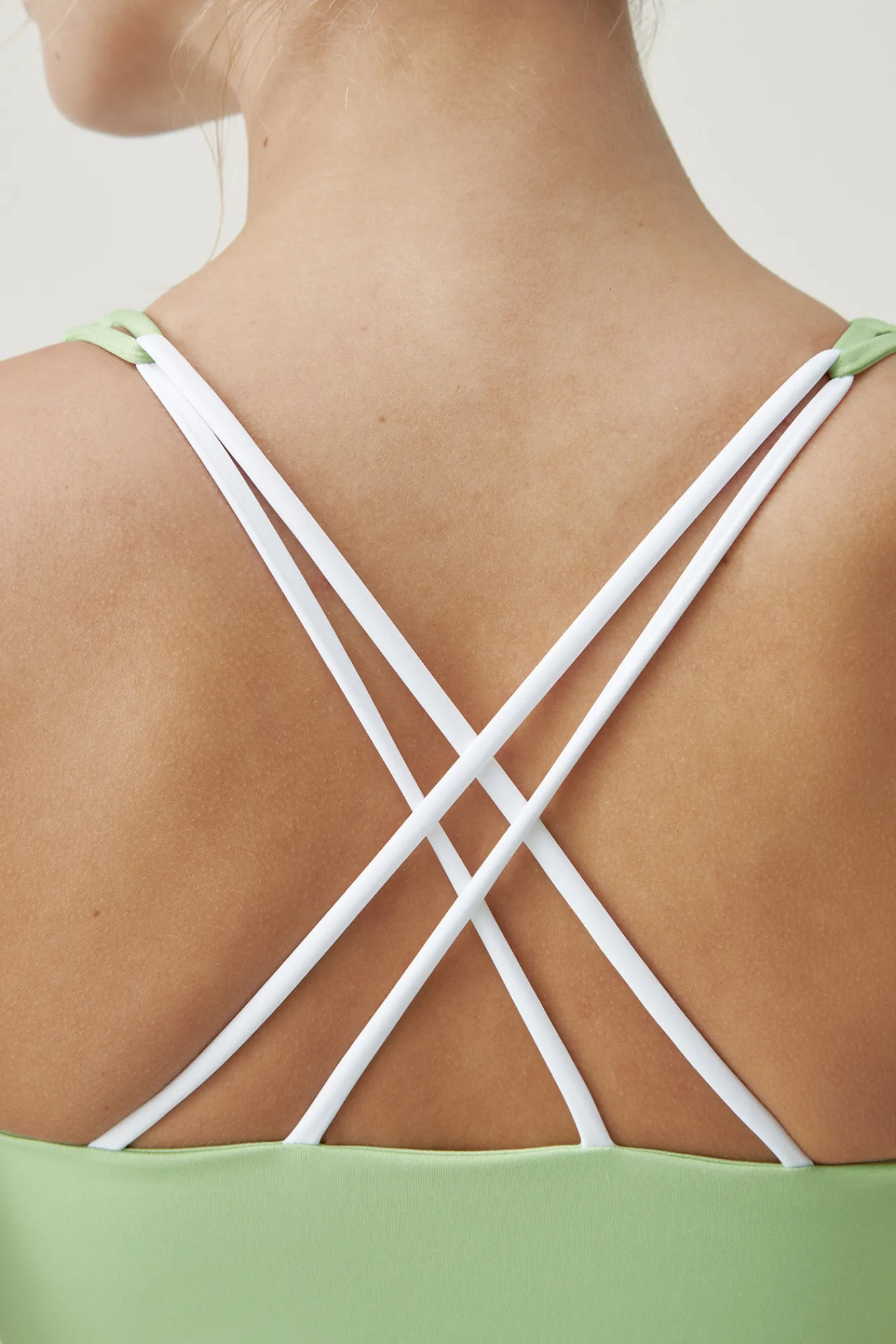 Born Living Yoga Top Daira Juice/White Verde Discount