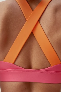 Born Living Yoga Top Iris Forever Power Pink/Tangerine Rosa Sale