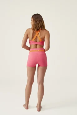 Born Living Yoga Top Iris Forever Power Pink/Tangerine Rosa Sale