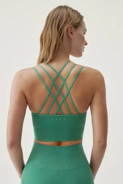 Born Living Yoga Top Selene Green Foliage Verde Discount
