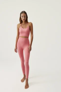 Born Living Yoga Top Selene Pink Peach Rosa