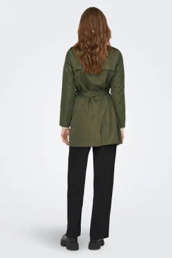 Only Trench Cinturon Verde