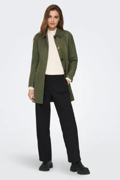 Only Trench Cinturon Verde