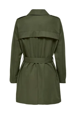 Only Trench Cinturon Verde