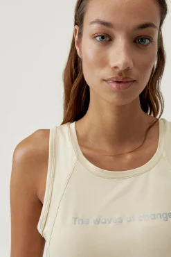 Born Living Yoga T-Shirt Dai Oat Milk Beige Best