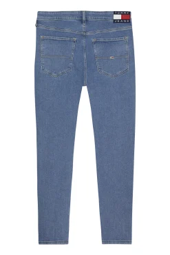 Tommy Jeans Vaquero De Hombre Slim Fit . Azul Medio Discount