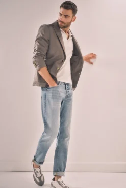 Ooto Vaquero Slim Lavado Oscuro Azul Clearance