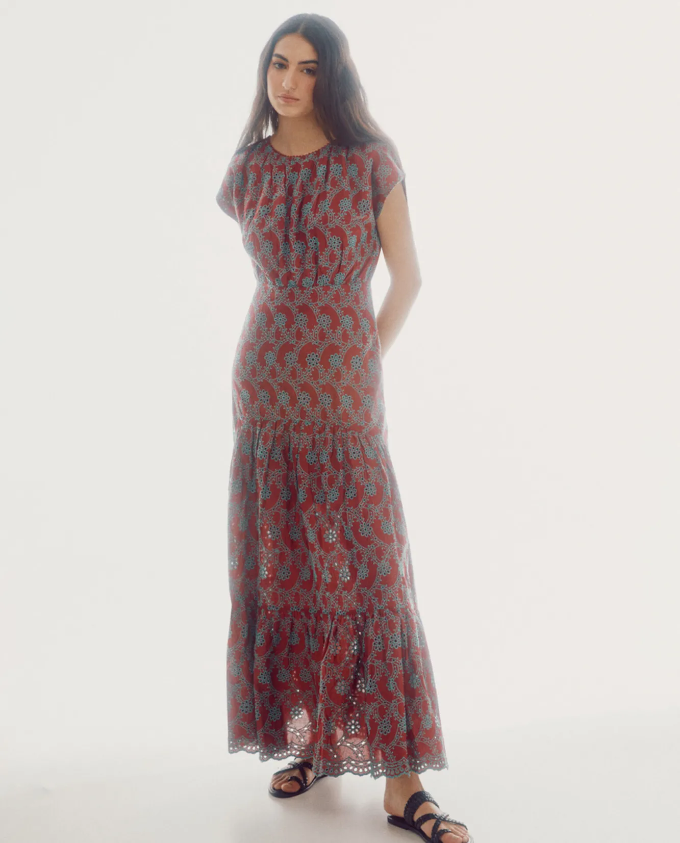 Slowlove Vestido Bordados Perforados Multicolor Best