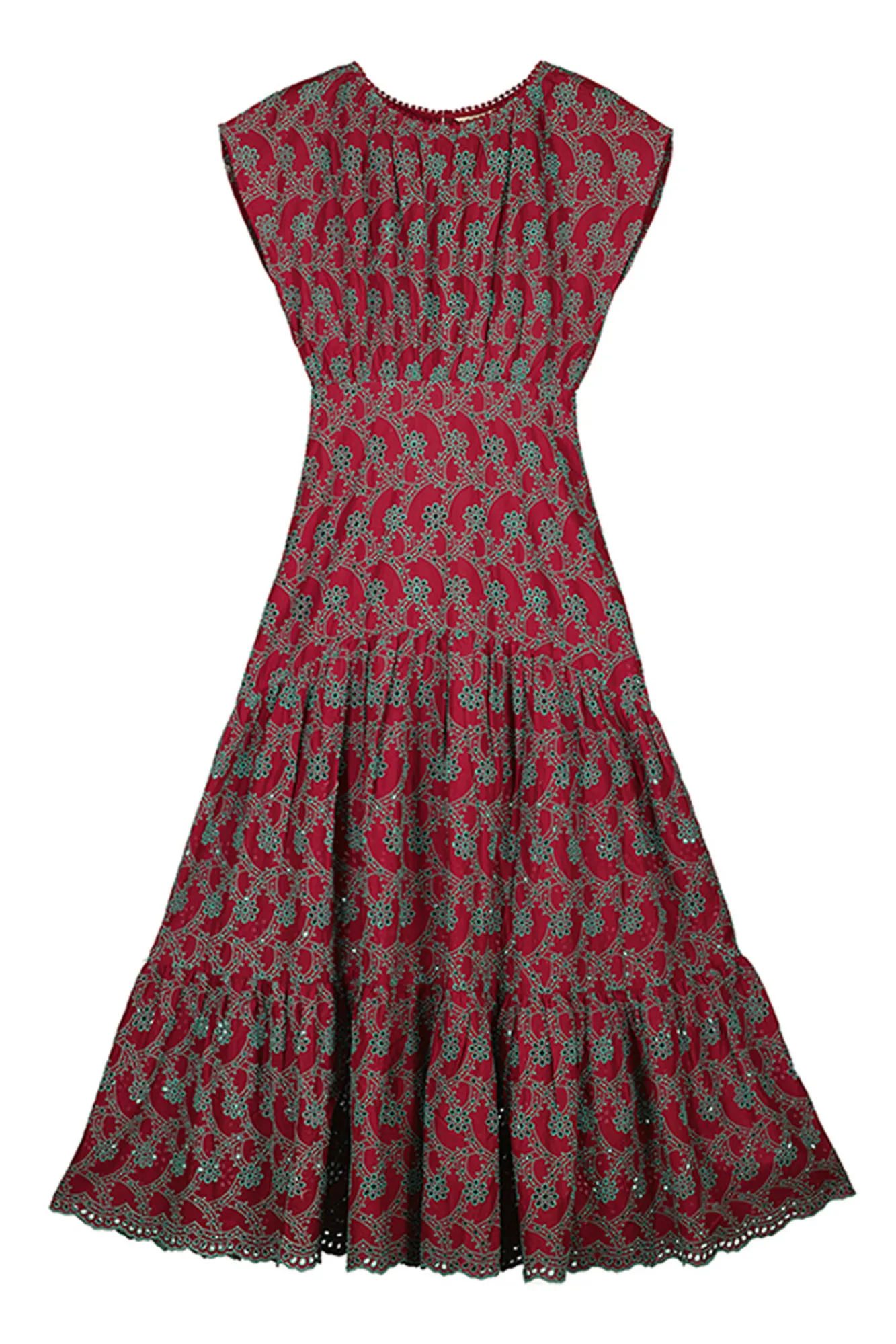 Slowlove Vestido Bordados Perforados Multicolor Best
