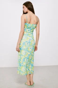 High Spirits Vestido Bouquet Azul Clearance