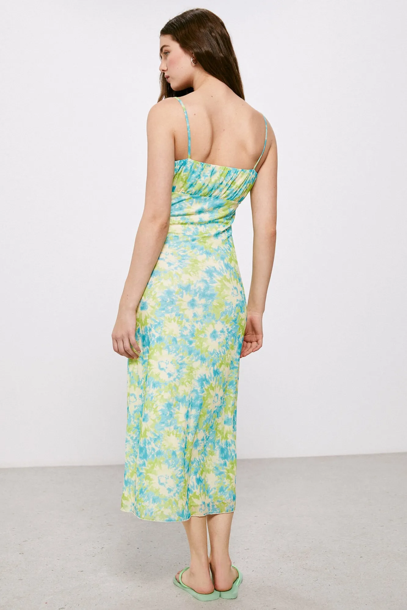 High Spirits Vestido Bouquet Azul Clearance