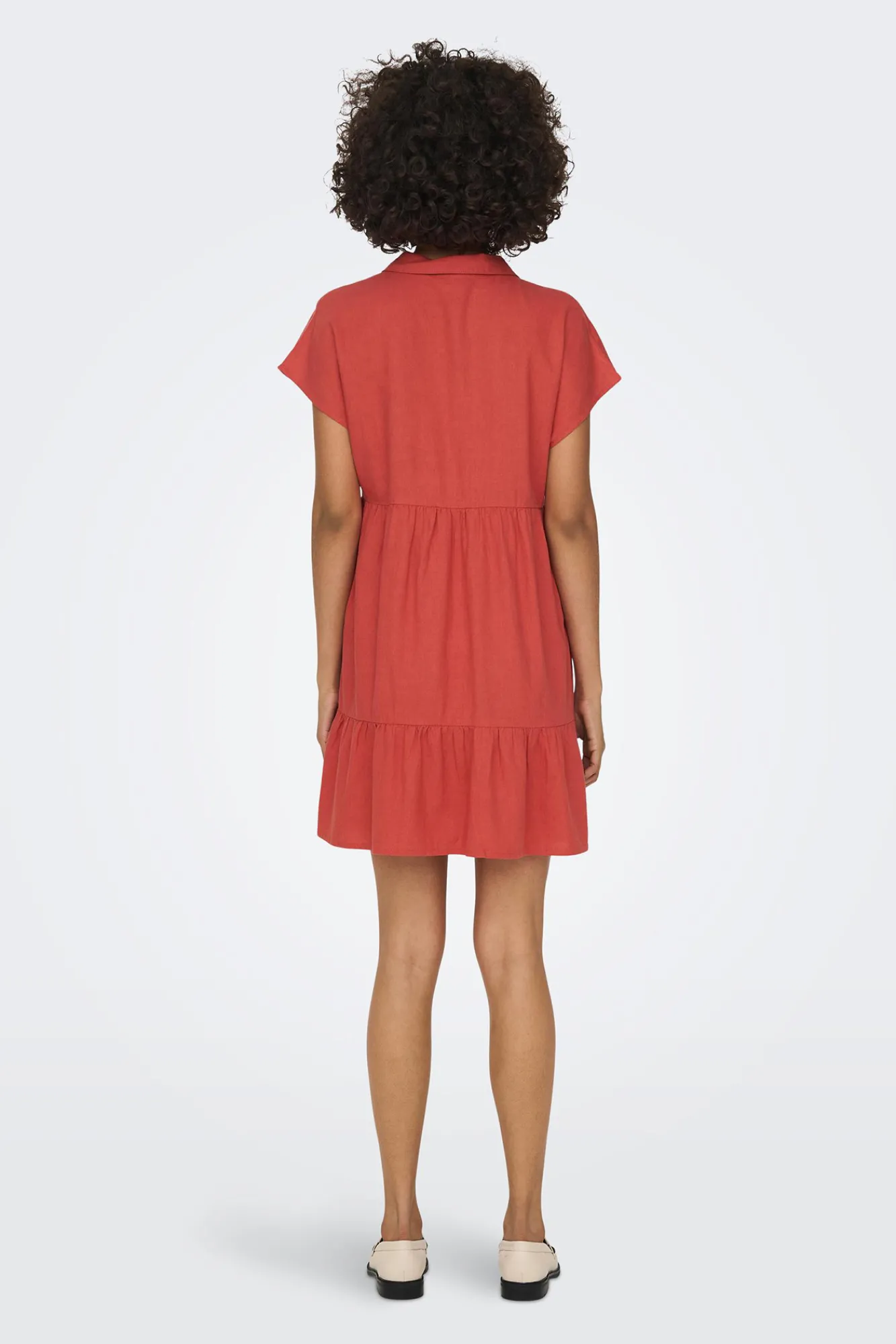 JDY Vestido Camisero Corto Rojo Discount