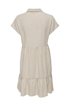 JDY Vestido Camisero Corto Gris Medio Online
