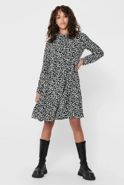 JDY Vestido Camisero Estampado Floral Negro Best