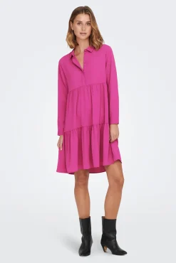 JDY Vestido Camisero Midi Morado Best