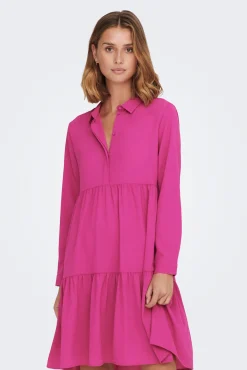 JDY Vestido Camisero Midi Morado Best