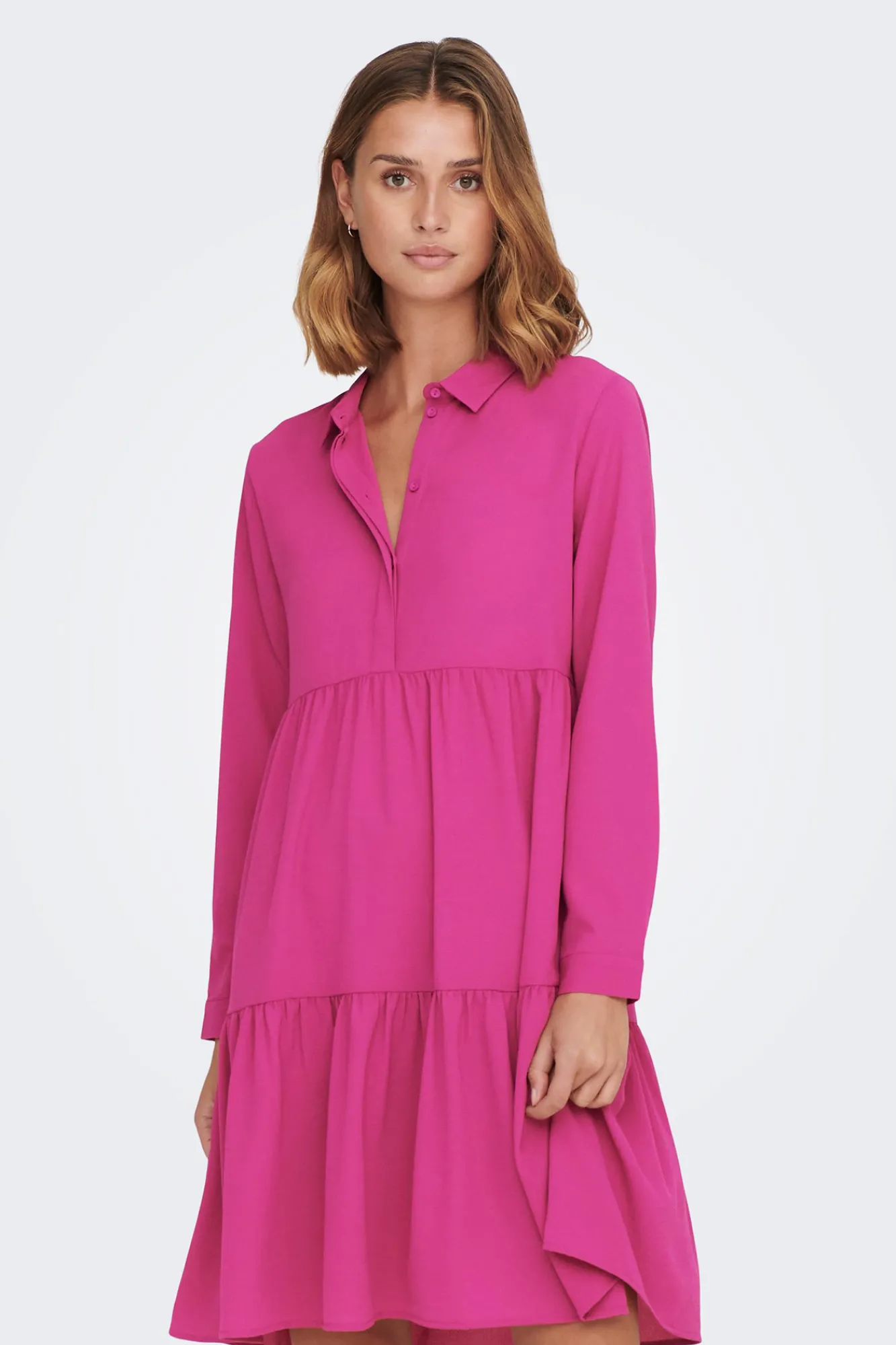 JDY Vestido Camisero Midi Morado Best