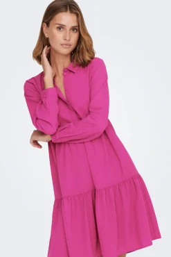 JDY Vestido Camisero Midi Morado Best