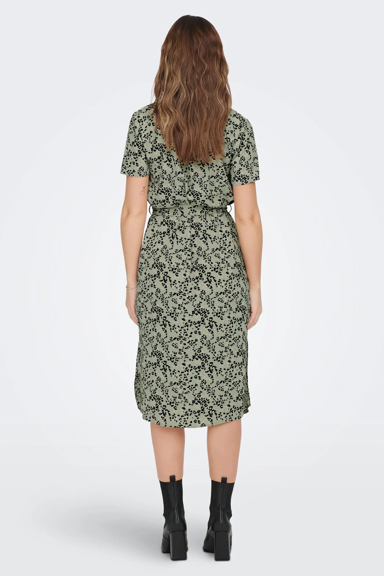 JDY Vestido Camisero Midi Verde Hot