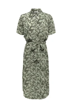JDY Vestido Camisero Midi Verde Hot