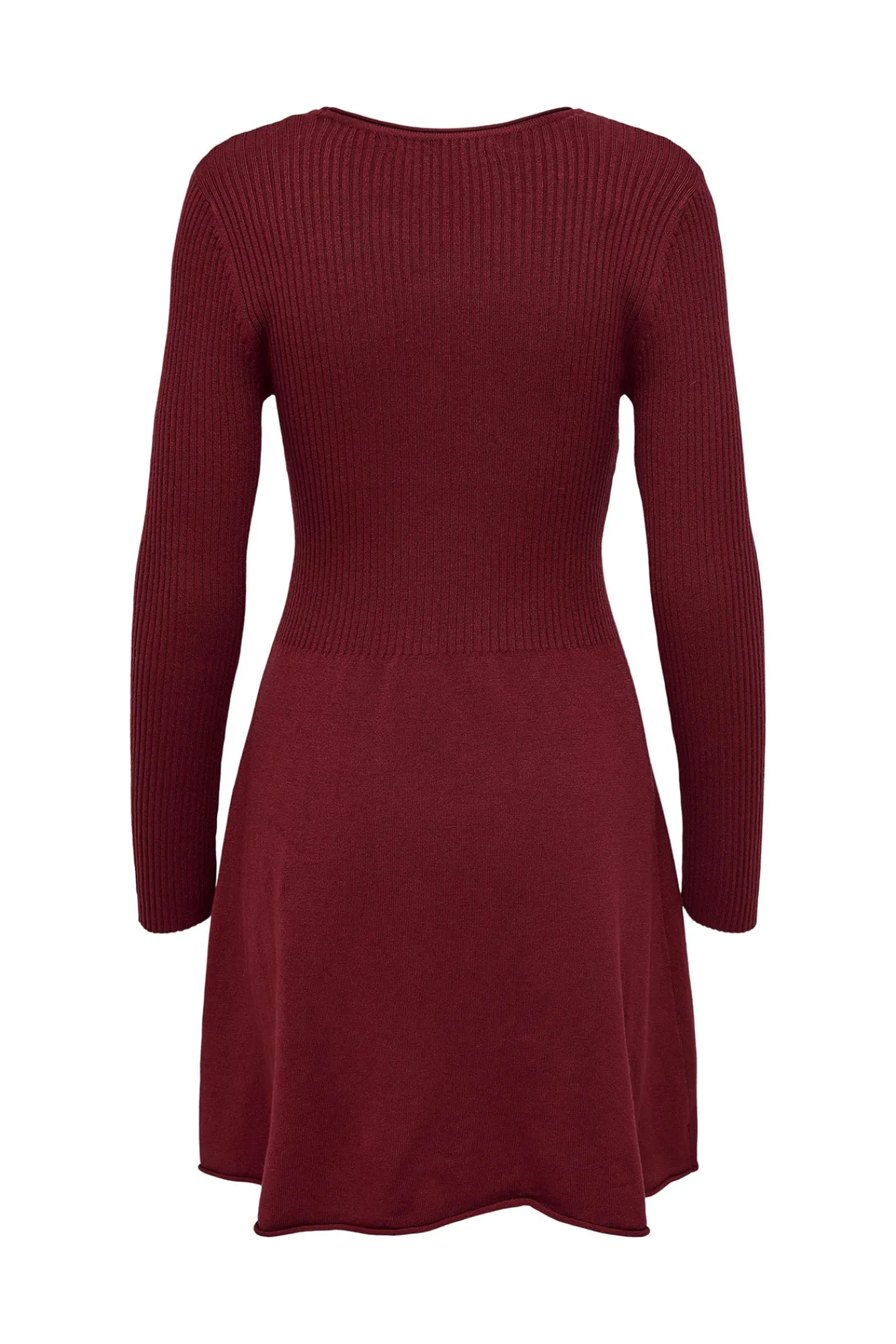 Only Vestido Canale Manga Larga Rojo Clearance