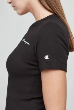 Champion Vestido Cenido Con Logotipo Pequeno Negro Sale
