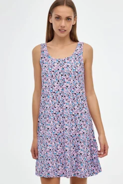 Inside Vestido Con Estampado Morado Clearance