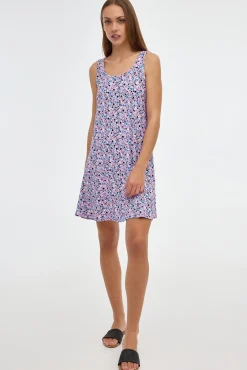 Inside Vestido Con Estampado Morado Clearance