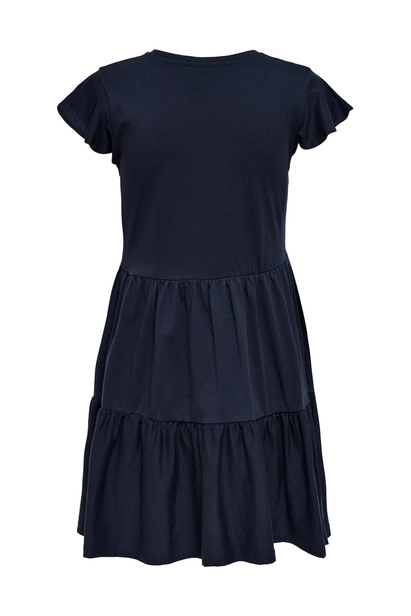 Only Vestido Con Volantes Azul Medio New