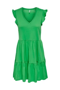 Only Vestido Con Volantes Verde Best