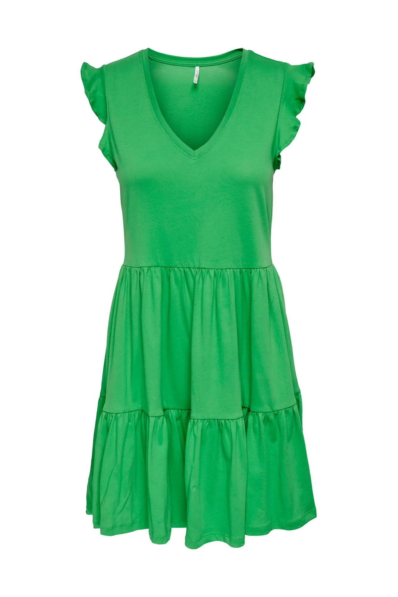 Only Vestido Con Volantes Verde Best