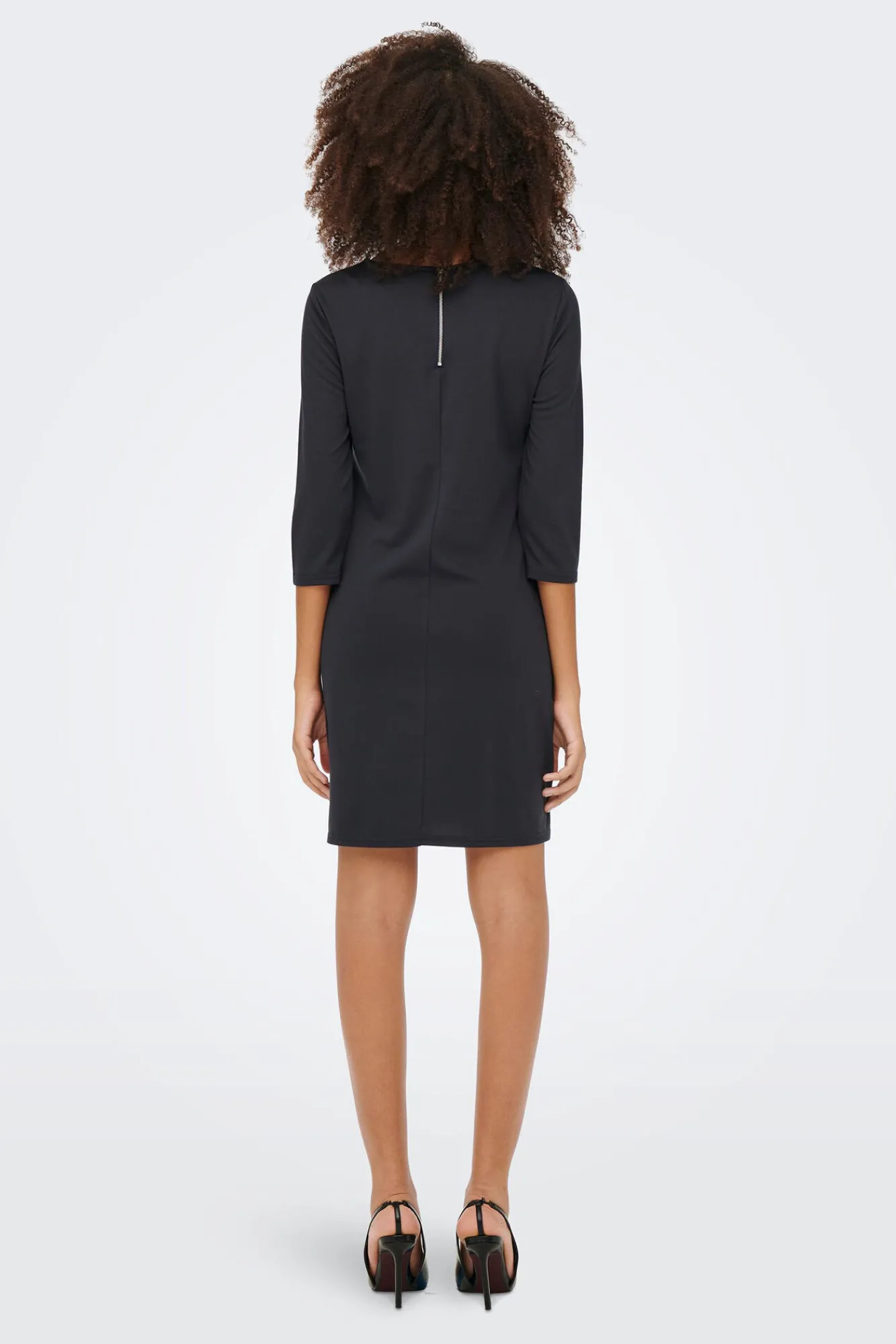 Only Vestido Corto Gris Medio Sale