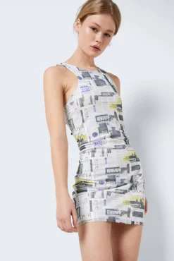 Noisy May Vestido Corto Blanco Hot