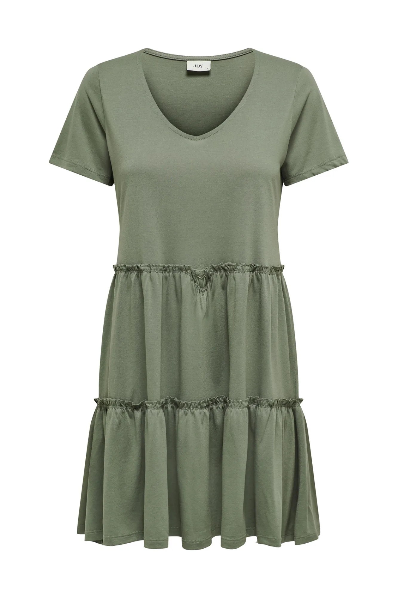 JDY Vestido Corto A Capas Manga Corta Verde Sale