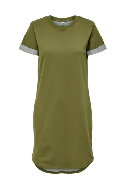 JDY Vestido Corto Asimetrco Amarillo Hot