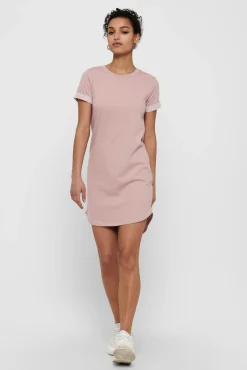 JDY Vestido Corto Asimetrco Rosa Hot