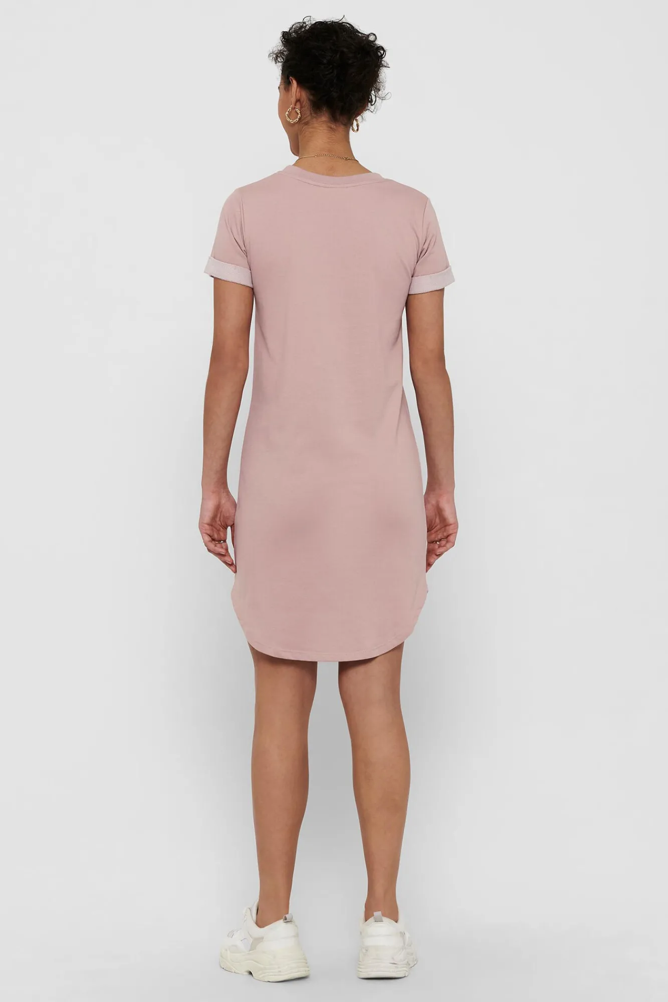 JDY Vestido Corto Asimetrco Rosa Hot