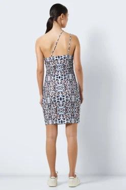 Noisy May Vestido Corto Asimetrico Azul Medio Sale
