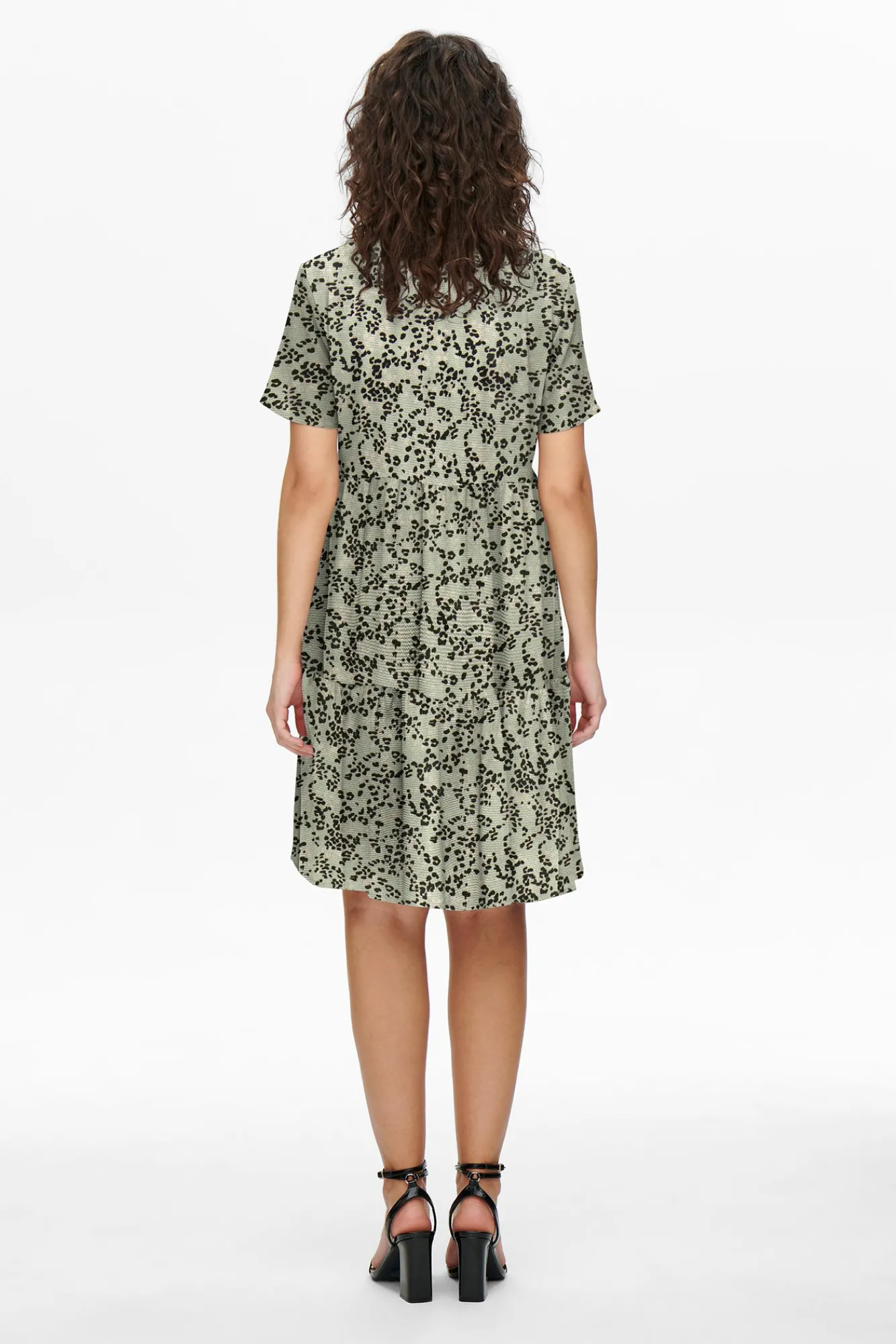 JDY Vestido Corto Camisero Verde Discount