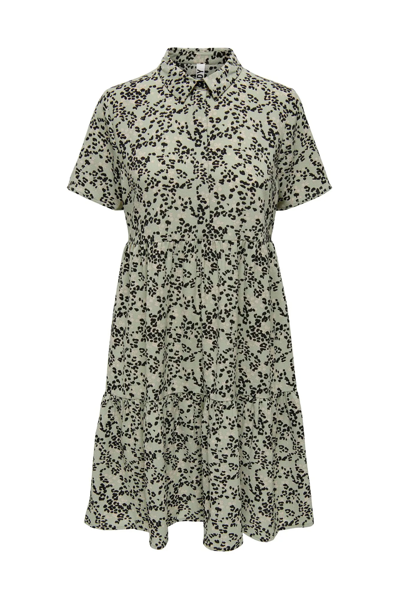 JDY Vestido Corto Camisero Verde Discount