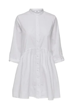 Only Vestido Corto Camisero Blanco Discount