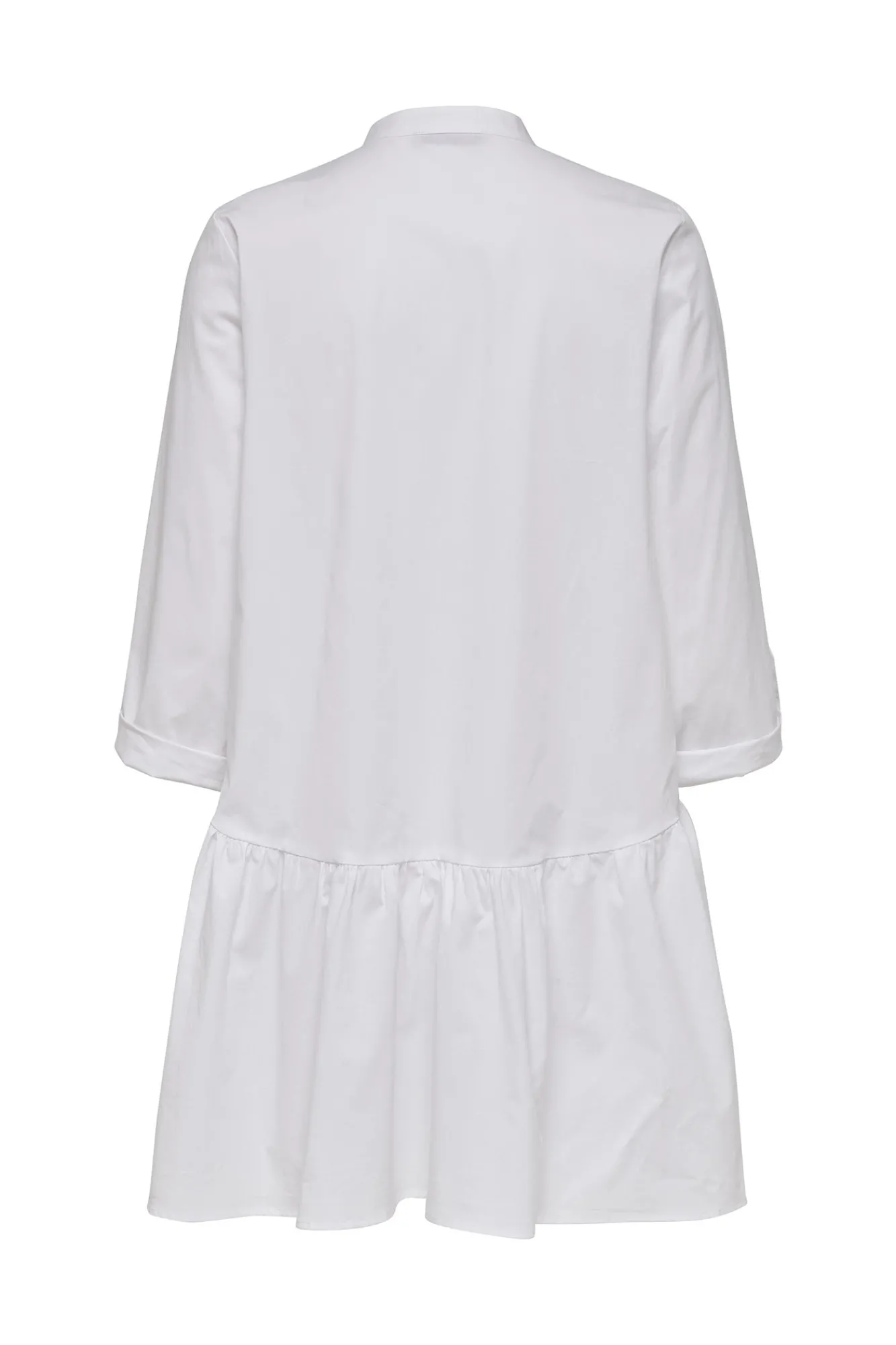 Only Vestido Corto Camisero Blanco Discount