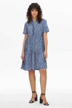 JDY Vestido Corto Camisero Negro