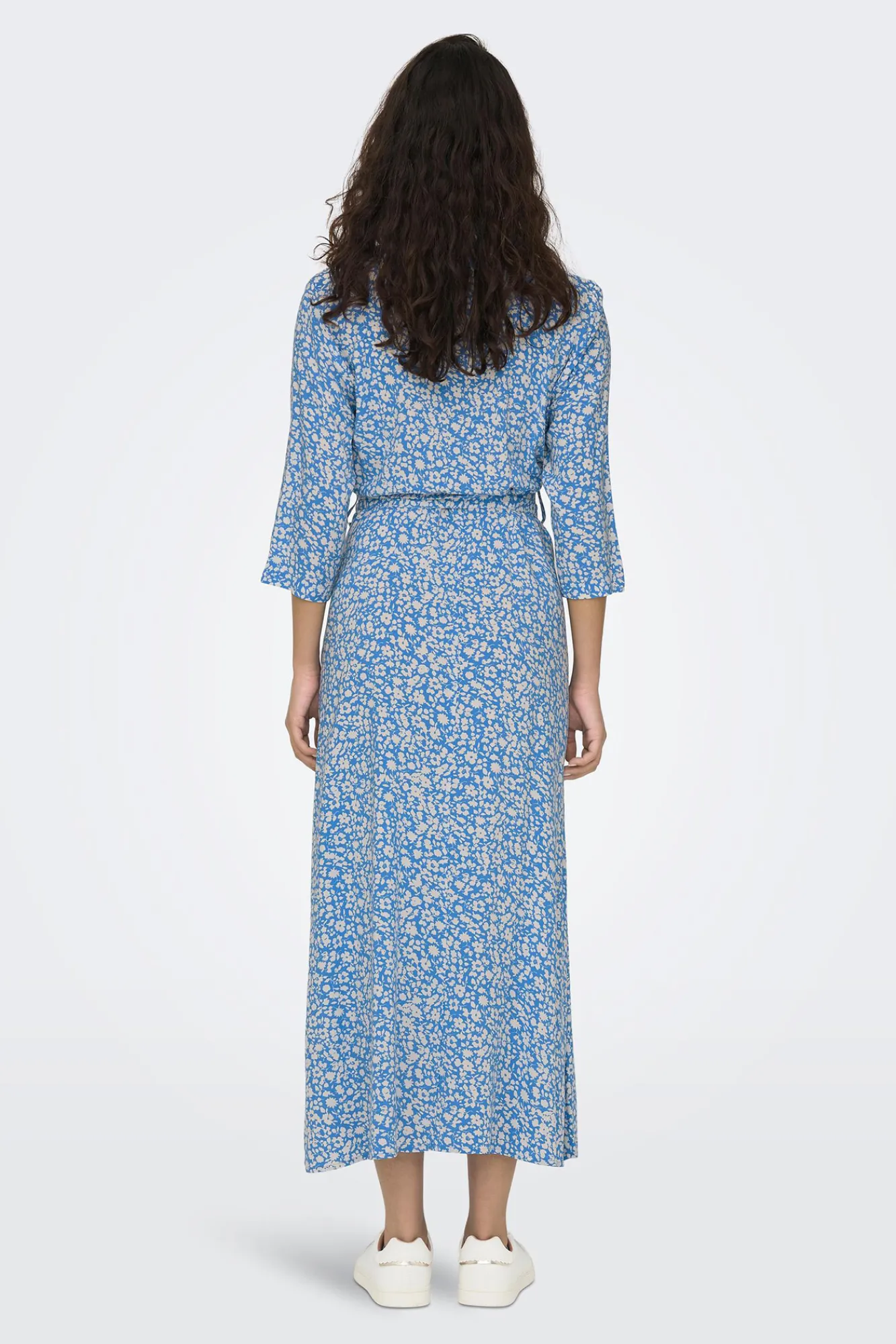 JDY Vestido Corto Camisero Azul Medio Discount