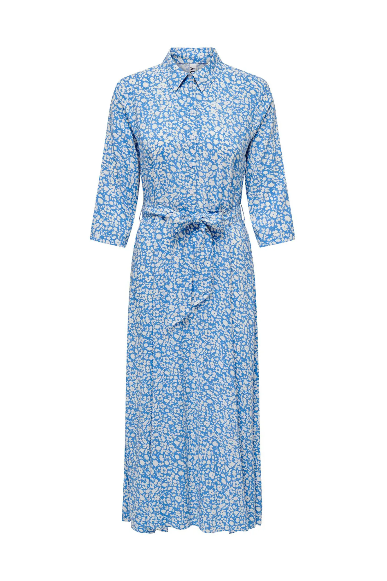 JDY Vestido Corto Camisero Azul Medio Discount
