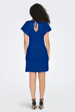 Only Vestido Corto Canale Azul Oscuro Sale