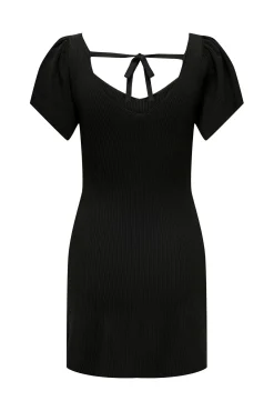 Only Vestido Corto Canale Negro Discount
