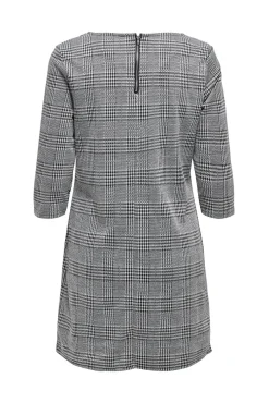 Only Vestido Corto Con Magas 3/4 Negro Hot