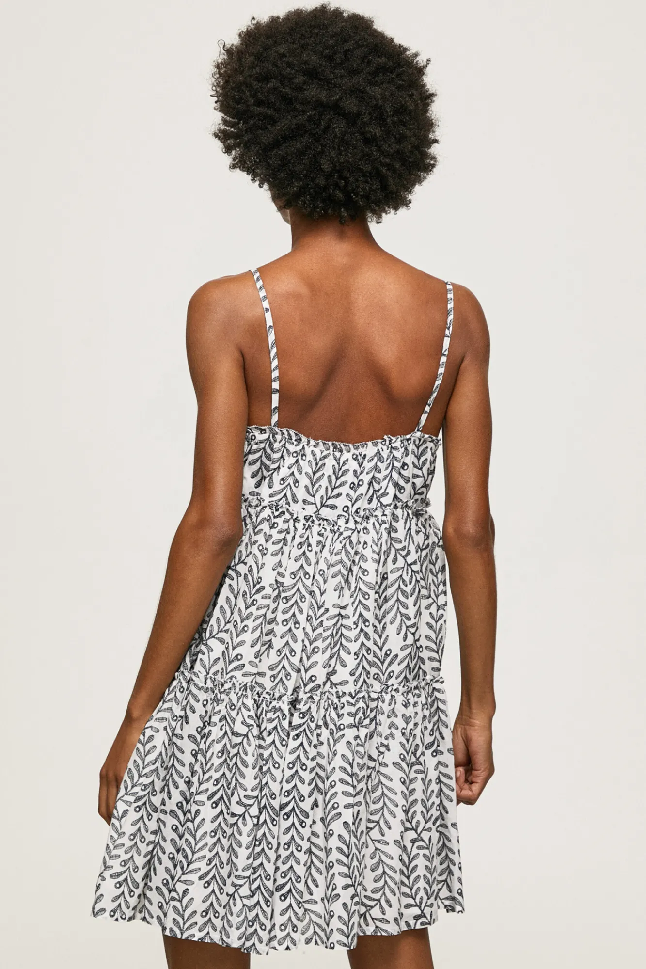 Pepe Jeans Vestido Corto Con Volumen De Tirantes. Multicolor Best